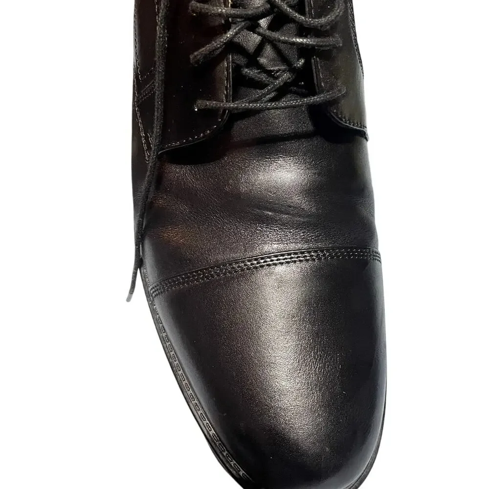 Florsheim brand men's black dress shoes  size 11